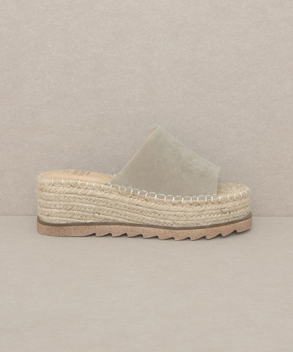 Martina Espadrille Platform Slide