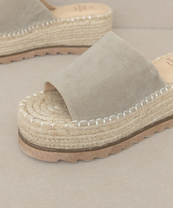 Martina Espadrille Platform Slide