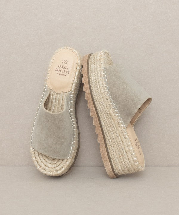 Martina Espadrille Platform Slide