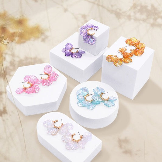 PETAL STUD EARRINGS