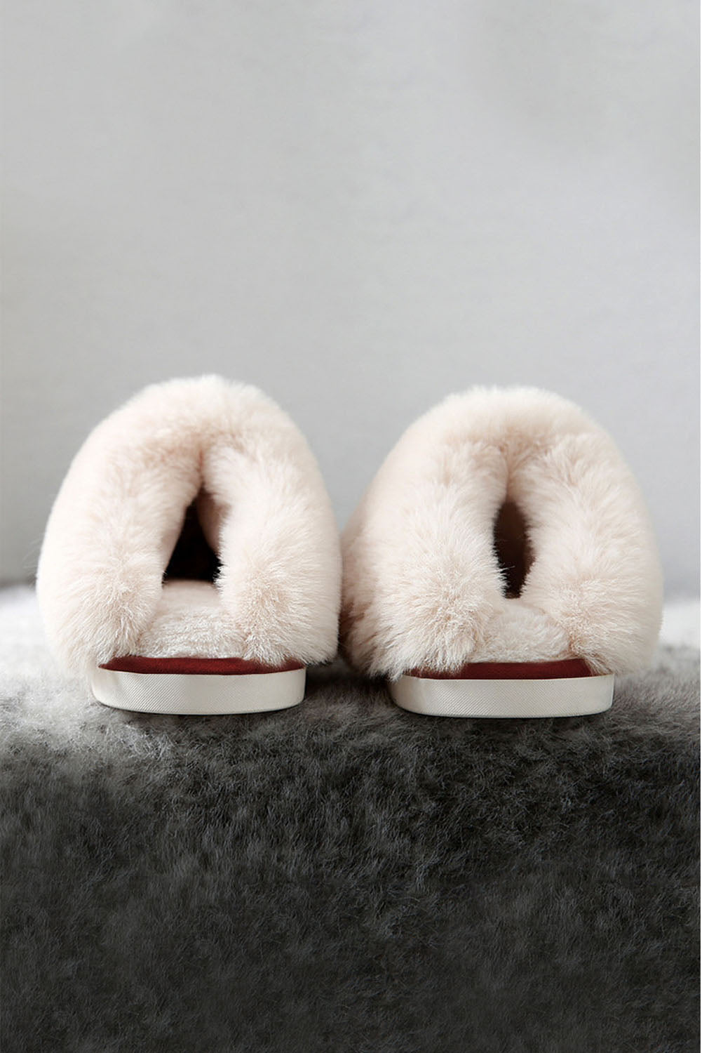 Pink Plush Lined Slippers