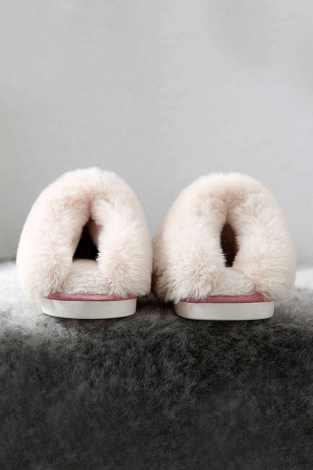 Pink Plush Lined Slippers