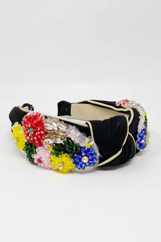 Luxe Flower Bead Headband