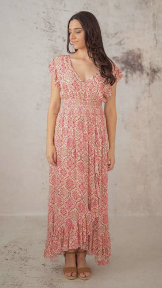 Veste Rosa Long Dress