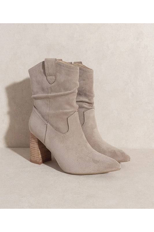 Low Heel Western Bootie