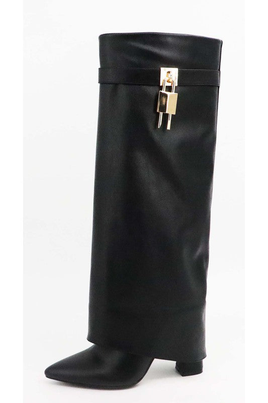 Niki FOLD OVER, KNEE HIGH BOOTS