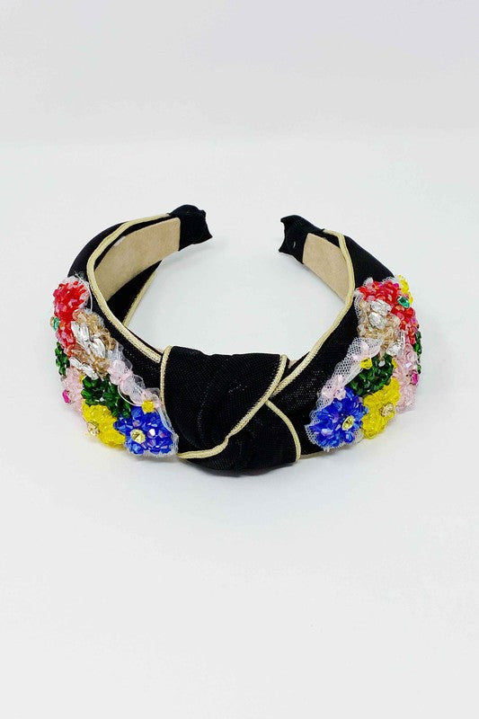 Luxe Flower Bead Headband