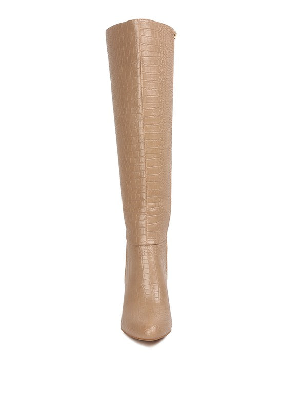 Rum Rolls Calf Heel Boots