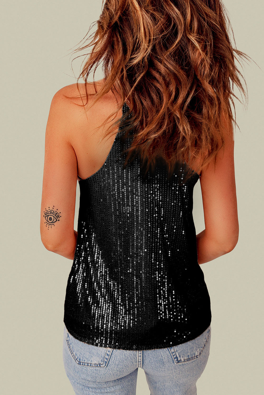 Black Sequin Camisole