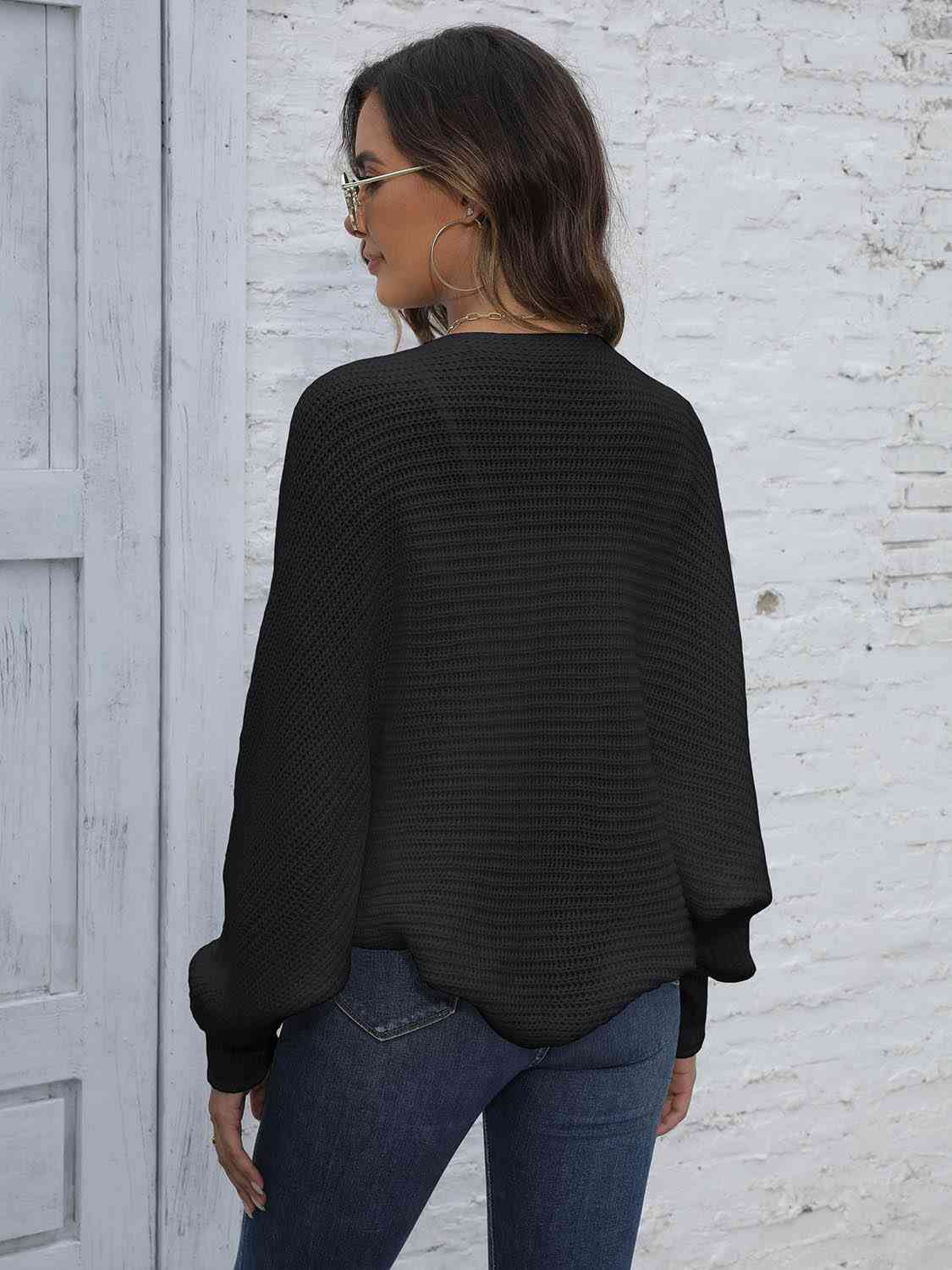 Bat Sleeve Short Cardigan