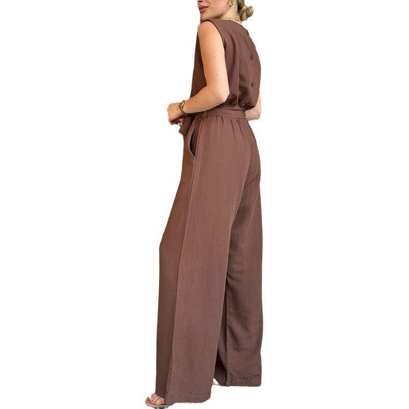 Loose Jumpsuit Wide Leg Trousers