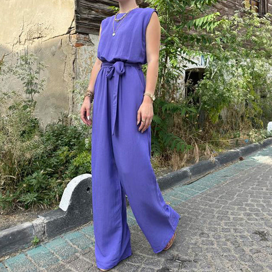 Loose Jumpsuit Wide Leg Trousers