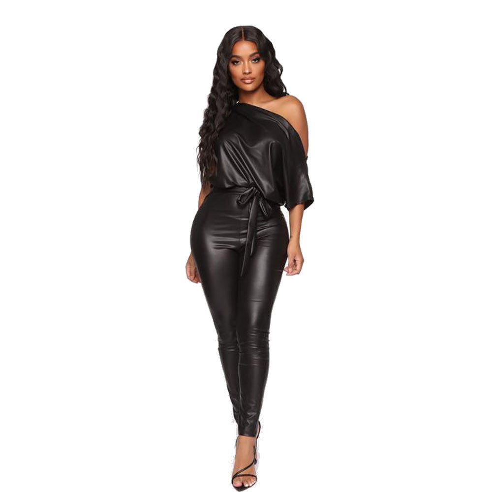 Off Shoulder Slim Fit Jumpsuit