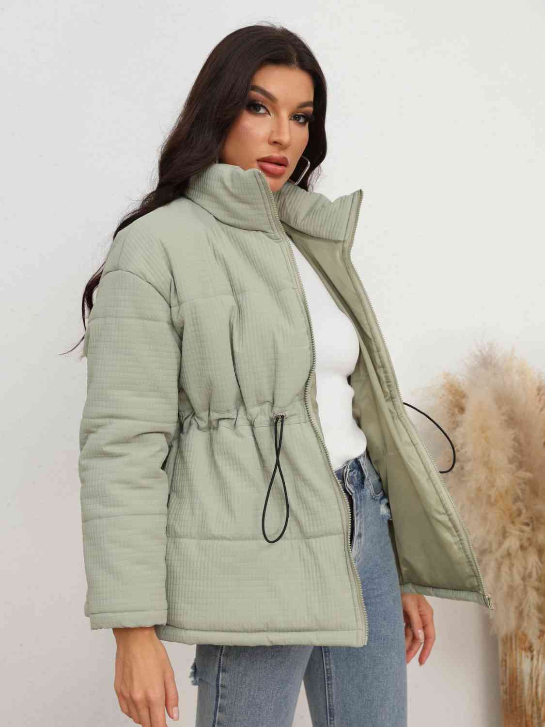 Zip-Up Puffer Jacket